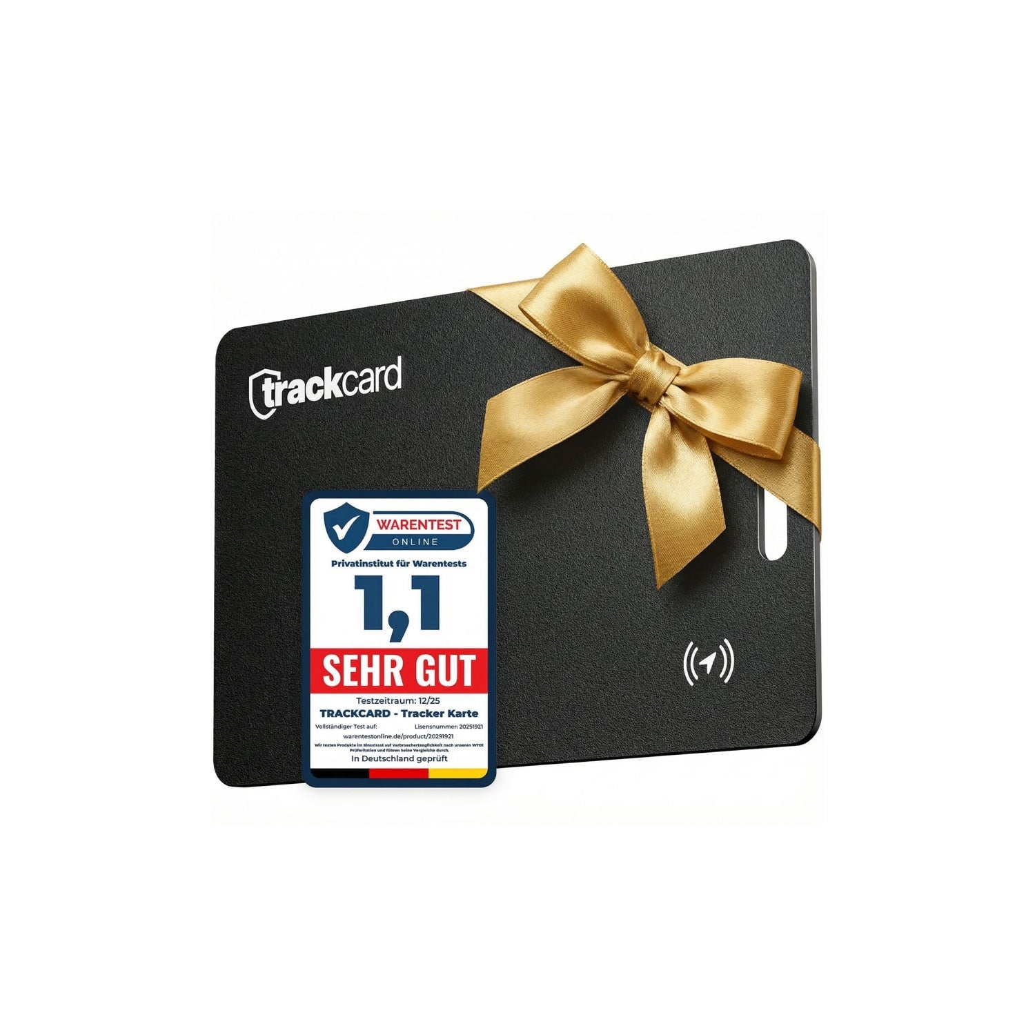 Trackcard Weihnachten eingepackt
