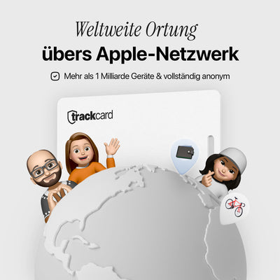 Trackcard® Tag Karte Weiß – Limited Edition